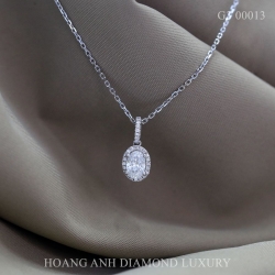 G3 00013 Dây Mặt VT14K The Moonlight Drop Gắn Chủ Oval 4,3x6,5Ly 