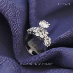 HAD 239623 Nhẫn nữ VT14K viên chủ 7.0 ly G F Frozen Rose