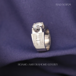 HAD 501724 Nhẫn nam VT14k The Cyber-Link gắn viên ...